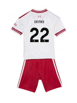 Otroški Nogometna dresi replika Liverpool Hugo Ekitike #22 Gostujoči 2026-27 Kratek rokav (+ hlače)